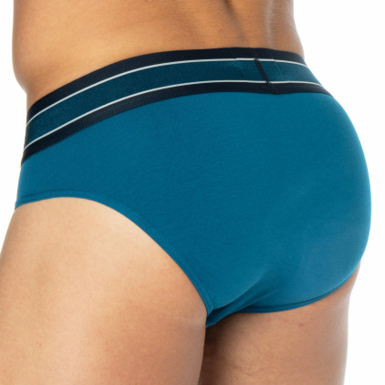 Emporio Armani Mega Elastic Briefs - Octane Blue
