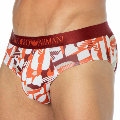 Slip All Over Microfiber Rouge Brique Emporio Armani