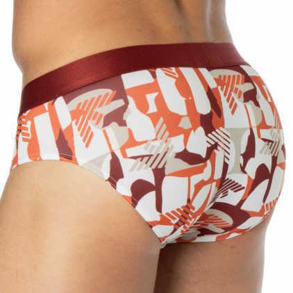Slip All Over Microfiber Rouge Brique Emporio Armani