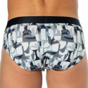 Emporio Armani All Over Microfiber Briefs - Black