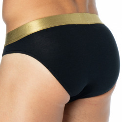 Slip Shiny Logoband Noir Emporio Armani