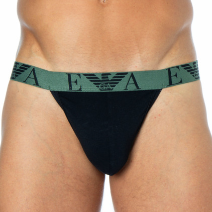 Emporio Armani Bold Monogram Jock - Black