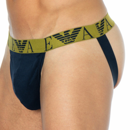 Emporio Armani Bold Monogram Jock - Navy