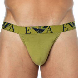 Jock Strap Bold Monogram Kaki Emporio Armani