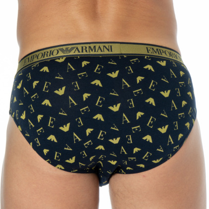 Emporio Armani Core Logoband Briefs - Navy - Logo