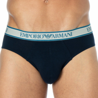 Slip Core Logoband Marine - Blanc Emporio Armani
