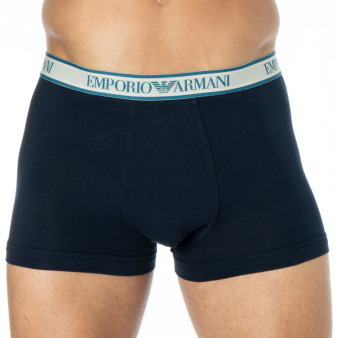 Boxer Core Logoband Marine - Blanc Emporio Armani