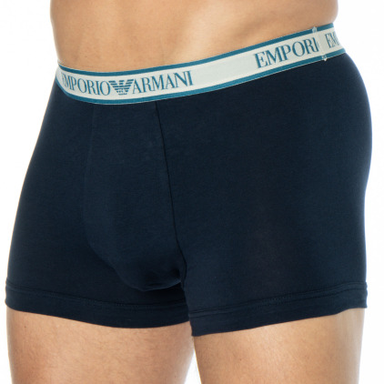 Boxer Core Logoband Marine - Blanc Emporio Armani
