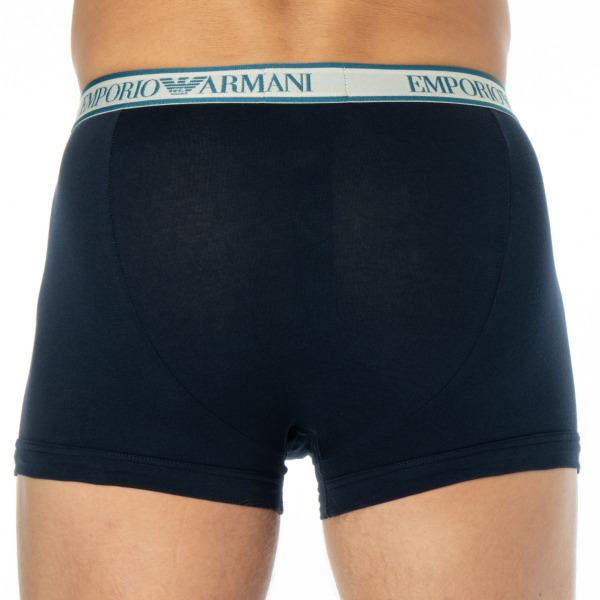 Emporio Armani Core Logoband Boxer Briefs - Navy - White