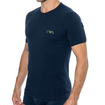 Emporio Armani Bold Monogram T-Shirt - Navy