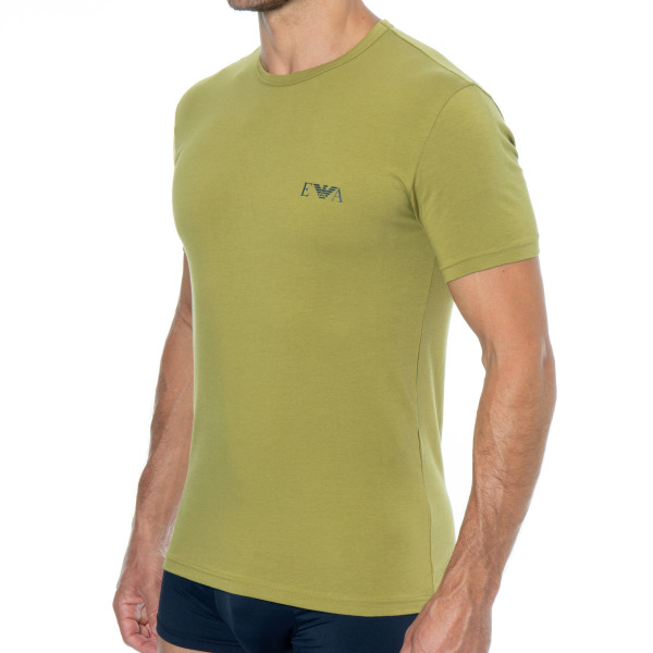 T-Shirt Bold Monogram Kaki Emporio Armani