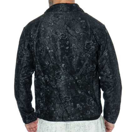 Frilivin Roses Jacquard Jacket - Black