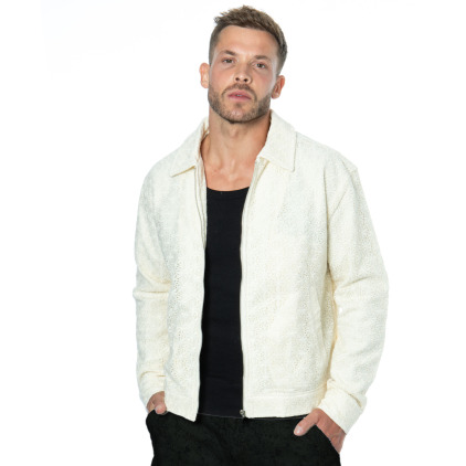 Veste Broderie Anglaise Blanc Cassé Frilivin