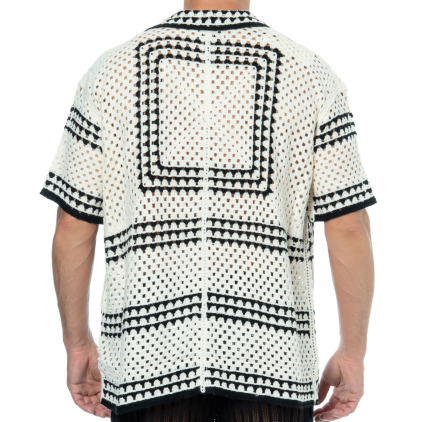 Chemisette Crochet Beige - Noir Frilivin