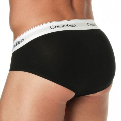 Calvin Klein 3-Pack Icon Cotton Briefs - Black with Contrast Waistband