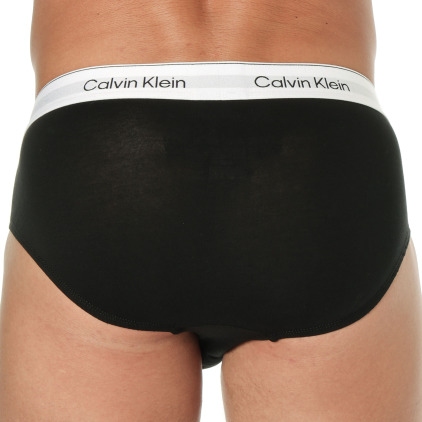 Calvin Klein 3-Pack Icon Cotton Briefs - Black with Contrast Waistband