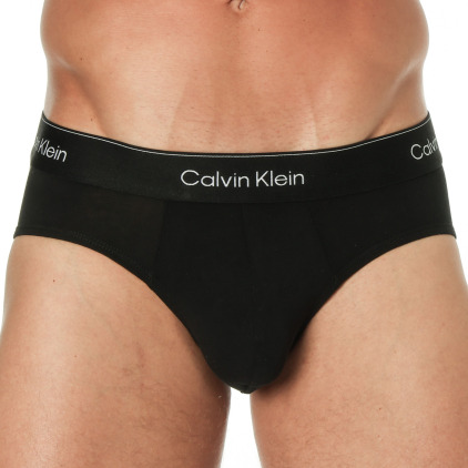 Lot de 3 Slips Icon Coton Noirs Calvin Klein