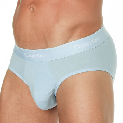 Calvin Klein 3-Pack Icon Cotton Briefs - Black - Blue - Sky Blue