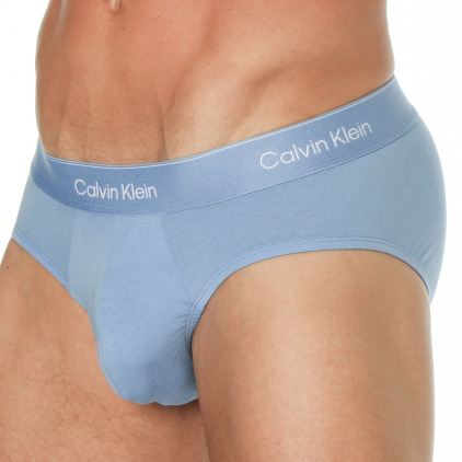 Calvin Klein 3-Pack Icon Cotton Briefs - Black - Blue - Sky Blue