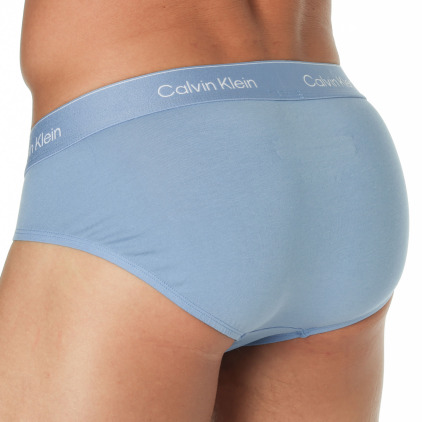 Calvin Klein 3-Pack Icon Cotton Briefs - Black - Blue - Sky Blue