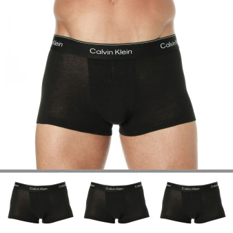 Calvin Klein 3-Pack Icon Cotton Boxer Briefs - Black