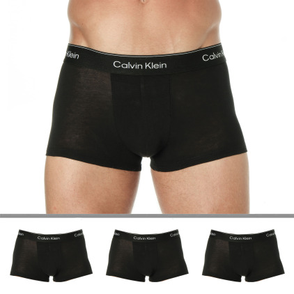 Calvin Klein 3-Pack Icon Cotton Boxer Briefs - Black