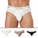 Calvin Klein 3-Pack Icon Cotton Briefs - Black - White - Heather Grey