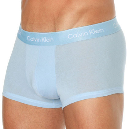 Calvin Klein 3-Pack Icon Cotton Boxer Briefs - Black - Blue - Sky Blue