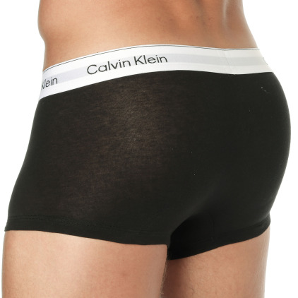 Lot de 3 Boxers Icon Coton Noir avec Ceinture Contrastée Calvin Klein