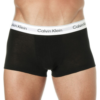 Calvin Klein 3-Pack Icon Cotton Boxer Briefs - Black with Contrast Waistband