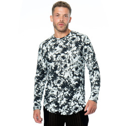 Frilivin Long Sleeves Floral T-Shirt - Black