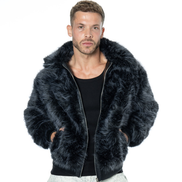 Veste Bomber Fausse Fourrure Frilivin