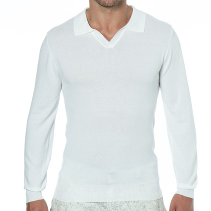 Frilivin Fine-Knit Sweater - White