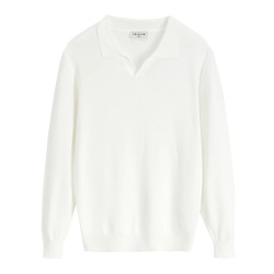 Frilivin Fine-Knit Sweater - White