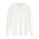 Frilivin Fine-Knit Sweater - White