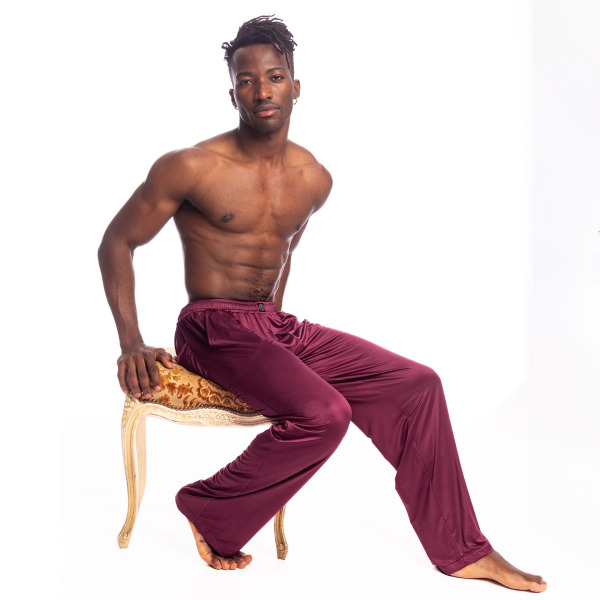 L'Homme invisible Silky Touch Lounge Pants - Burgundy