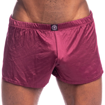 L'Homme invisible Silky Touch Aero Shorts - Burgundy
