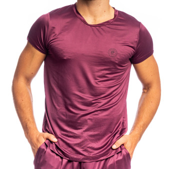 L'Homme invisible Silky Touch T-Shirt - Burgundy