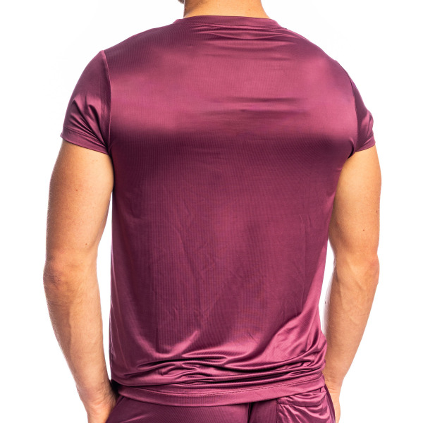 L'Homme invisible Silky Touch T-Shirt - Burgundy