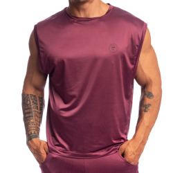 L'Homme invisible Silky Touch Tank Top - Burgundy