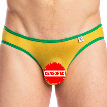 L'Homme invisible Copacabana Bellevue Briefs - Yellow