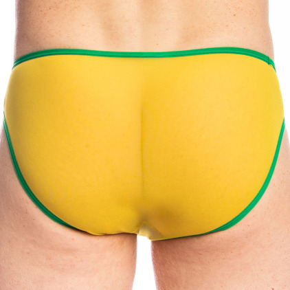 L'Homme invisible Copacabana Bellevue Briefs - Yellow