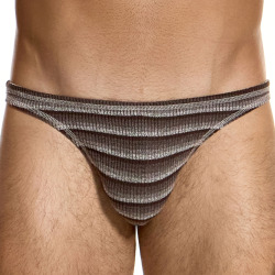 Slip Low Cut Knitted Stripes Marron Modus Vivendi