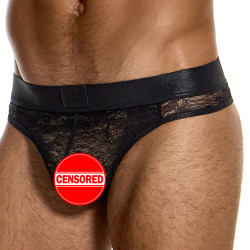Modus Vivendi Lingerie Lace Thong - Black