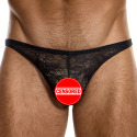 Slip Low Cut Lingerie Dentelle Noir Modus Vivendi