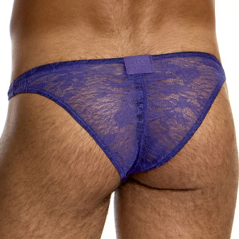 Modus Vivendi Lingerie Lace Low Cut Briefs - Purple