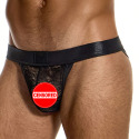 Slip Tanga Lingerie Dentelle Noir Modus Vivendi
