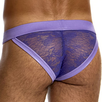 Slip Tanga Lingerie Dentelle Violet Modus Vivendi