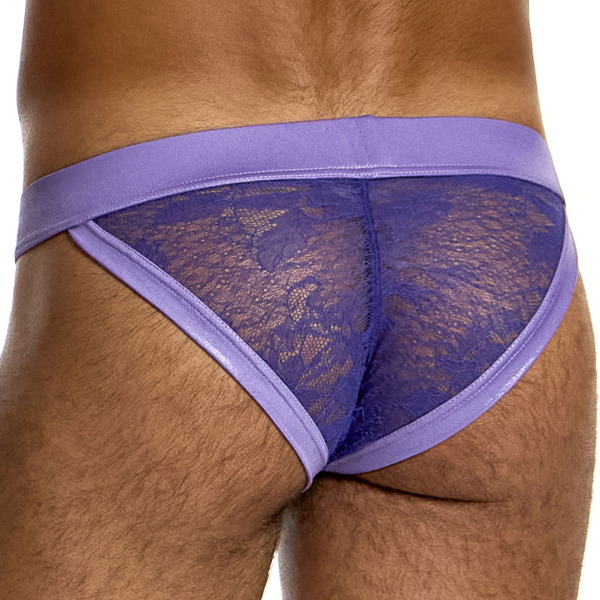 Modus Vivendi Lingerie Lace Tanga Briefs - Purple