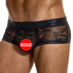 Modus Vivendi Lingerie Lace Trunks - Black